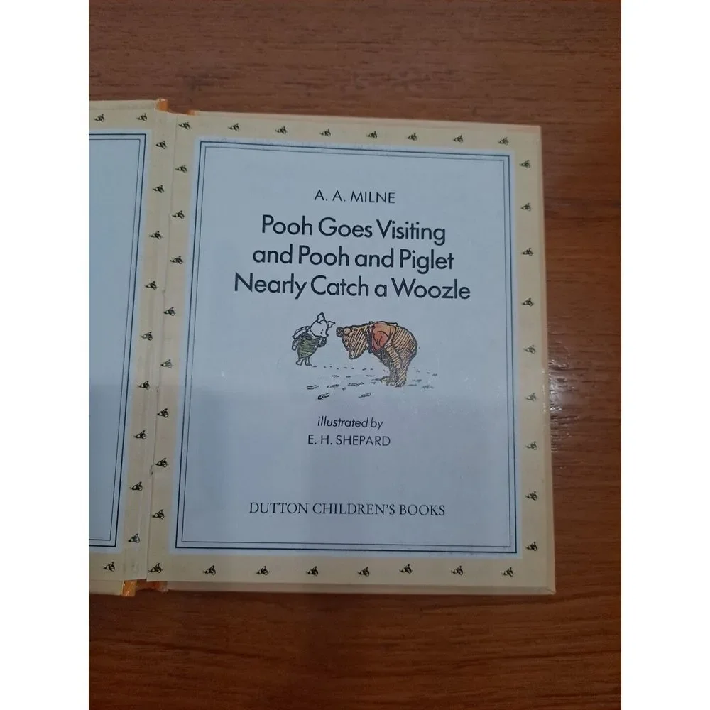 The Original Pooh Treasury Book #2 Pooh Goes Visiting Piglet Catch Woozle Hardco